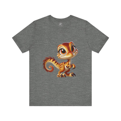 Whimsical Velociraptor - Unisex Jersey Short Sleeve Tee Super Comfy Dino T-Shirt Gift