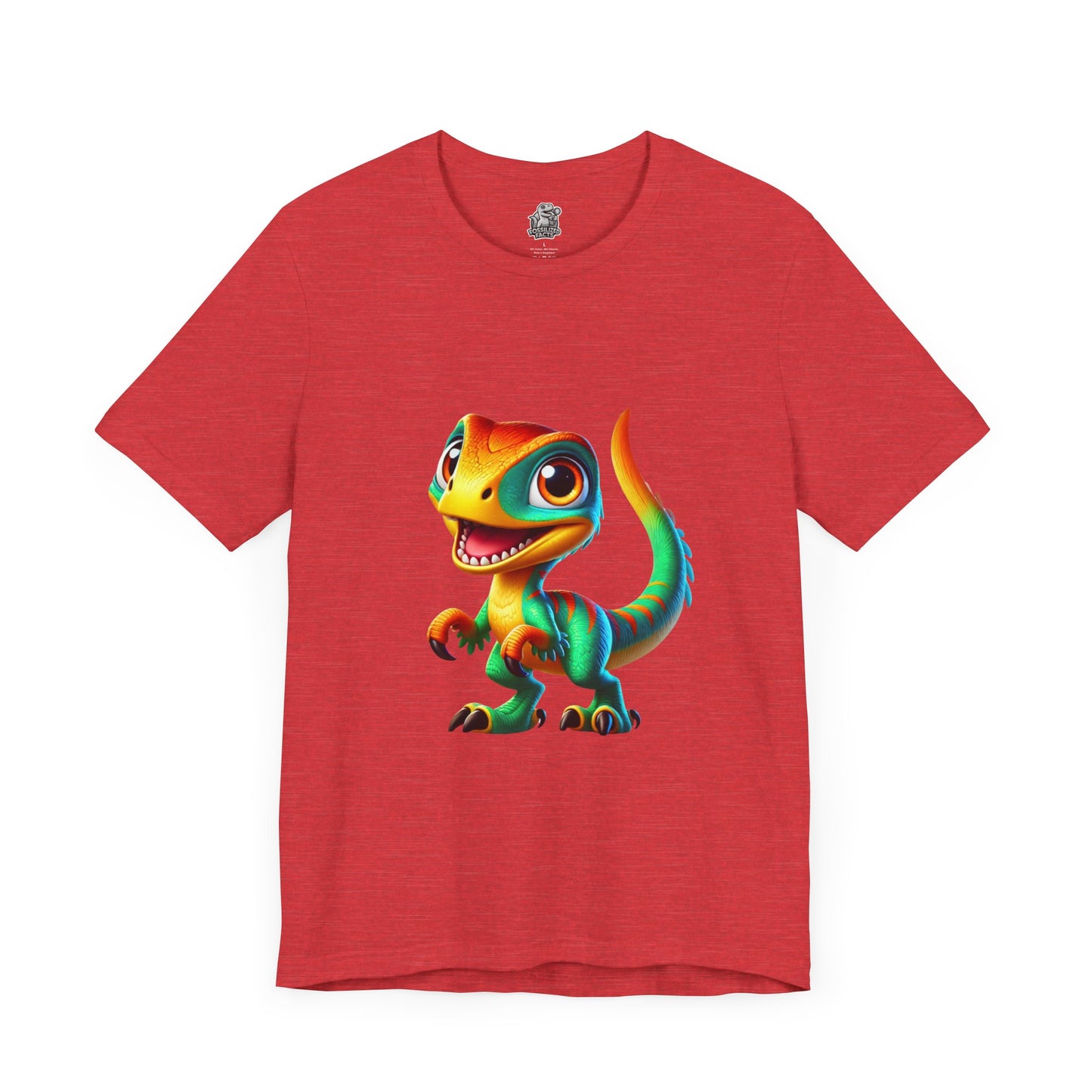 Cutie Raptor- Unisex Jersey Short Sleeve Tee Super Comfy Dino T-Shirt Gift