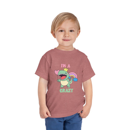 Crazy Cretaceous Cutie Toddler Size T-Shirt for kids who love dinosaurs