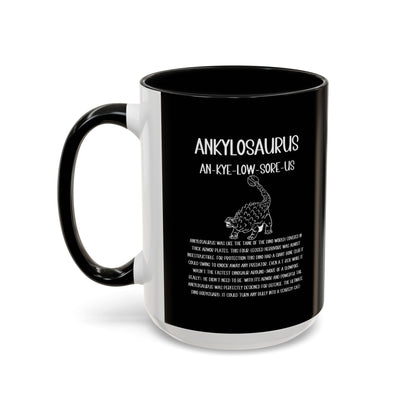 Defensive Ankylosaurus Mug with Detailed White Graphic Amazing Gift for the Dino Lovers in your life