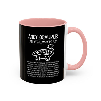 Cute Ankylosaurus Mug with Detailed White Graphic Amazing Gift for the Dino Lovers in your life