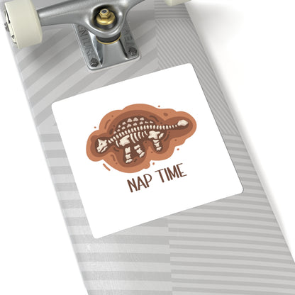 Nap Time - Ankylosaurus - Amazing Kiss-Cut Sticker Gift to dino decorate any surface