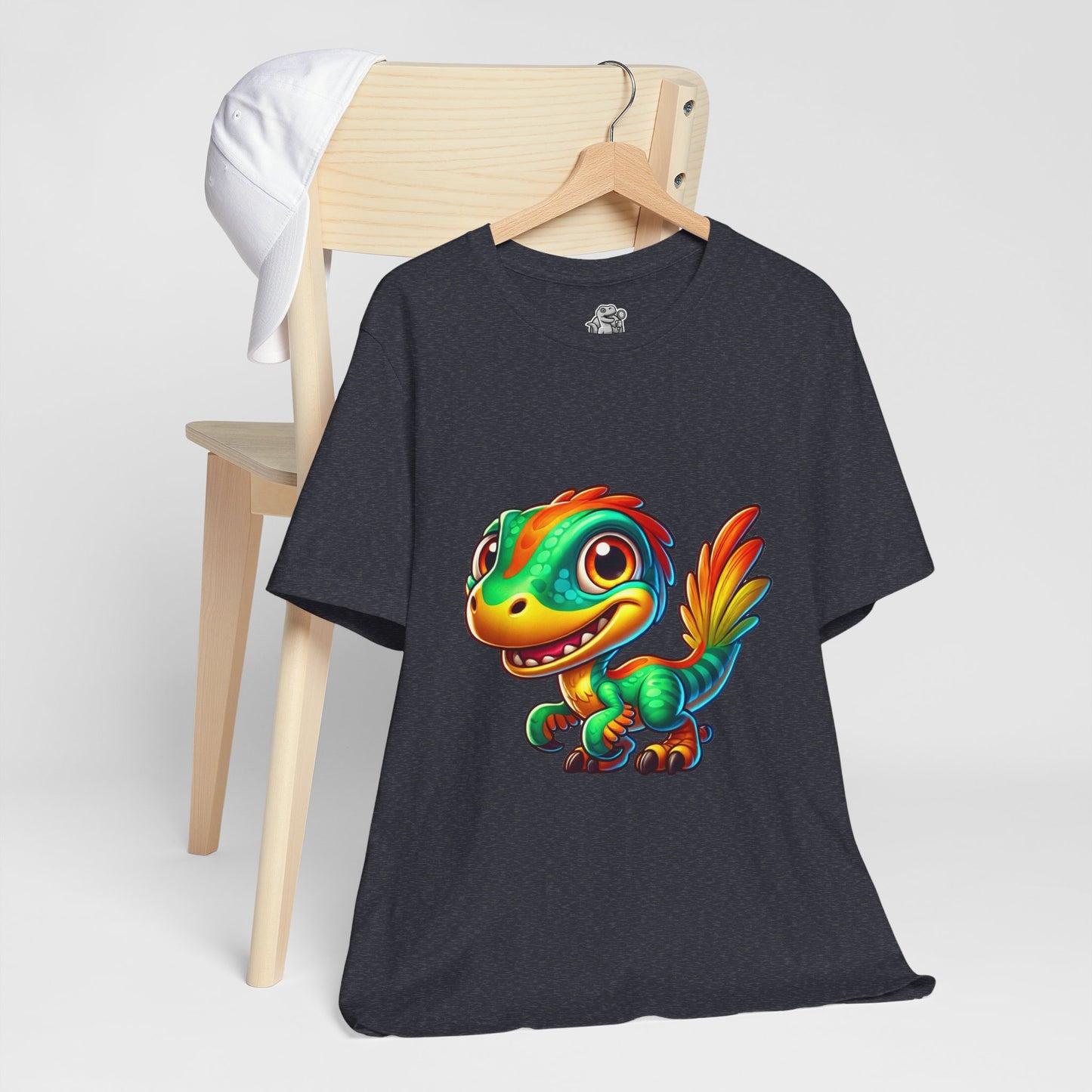 Smiley Velociraptor- Unisex Jersey Short Sleeve Tee Super Comfy Dino T-Shirt Gift