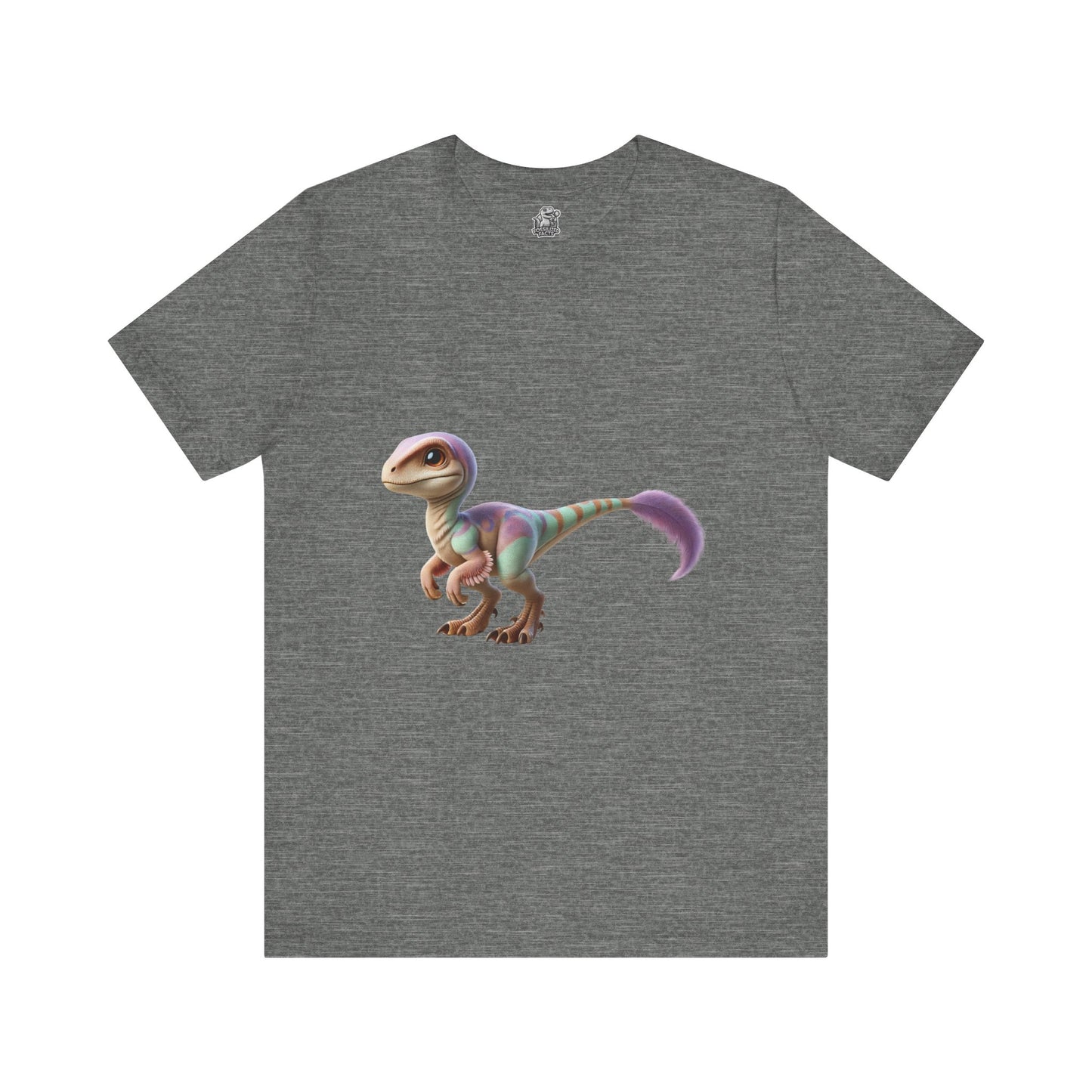 Dreamy Pastel Velociraptor Tee – Soft & Stylish Dino Vibes in Lavender & Mint! 🦖💜🌿 - Unisex Jersey Short Sleeve Tee Super Comfy Dino T-Shirt Gift