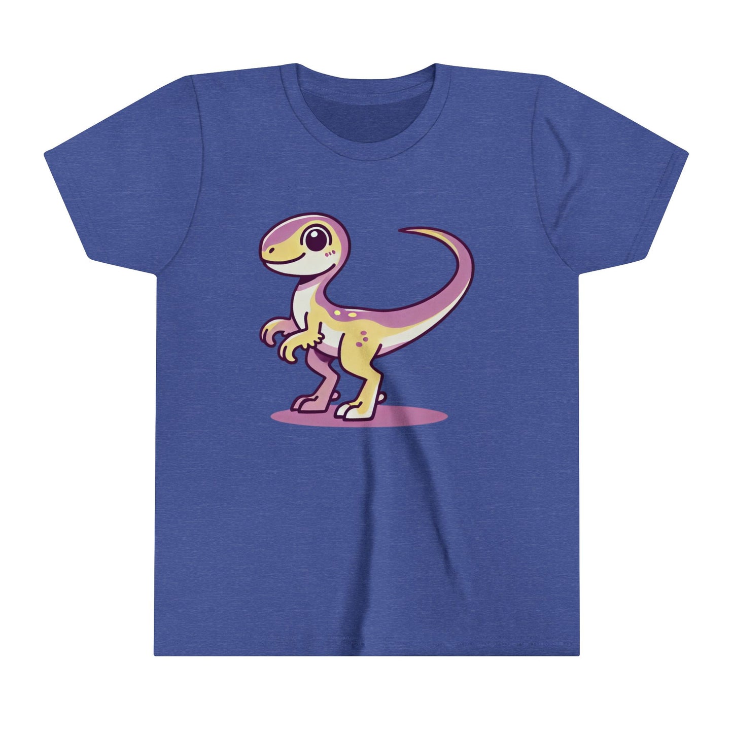 Youth Cute Purple Dino T-Shirt – Perfect for Kids Who Love Dinosaurs! 🦕💜 - Unisex Jersey Short Sleeve Tee Super Comfy Dino T-Shirt Gift