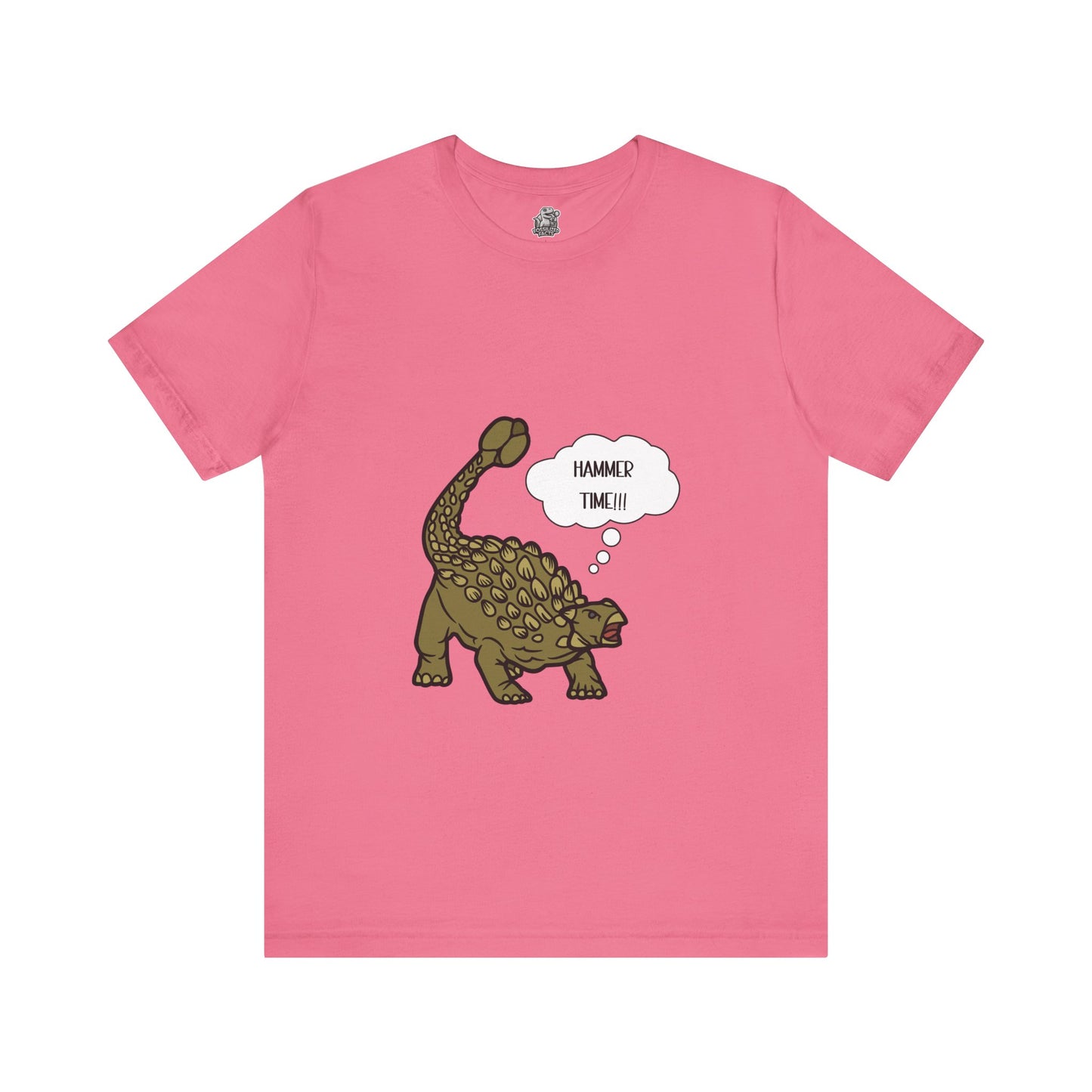 Ankylosaurus Hammer Time Graphic - Unisex Jersey Short Sleeve Tee Super Comfy Dino T-Shirt Gift