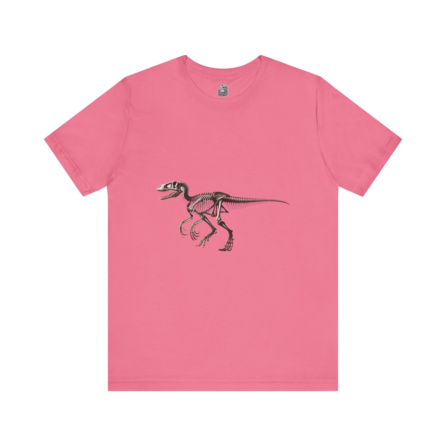 Velociraptor Skeleton Tee – Classic Fossil Design for Dinosaur Enthusiasts! 🦖💀🦴 - Unisex Jersey Short Sleeve Tee Super Comfy Dino T-Shirt Gift