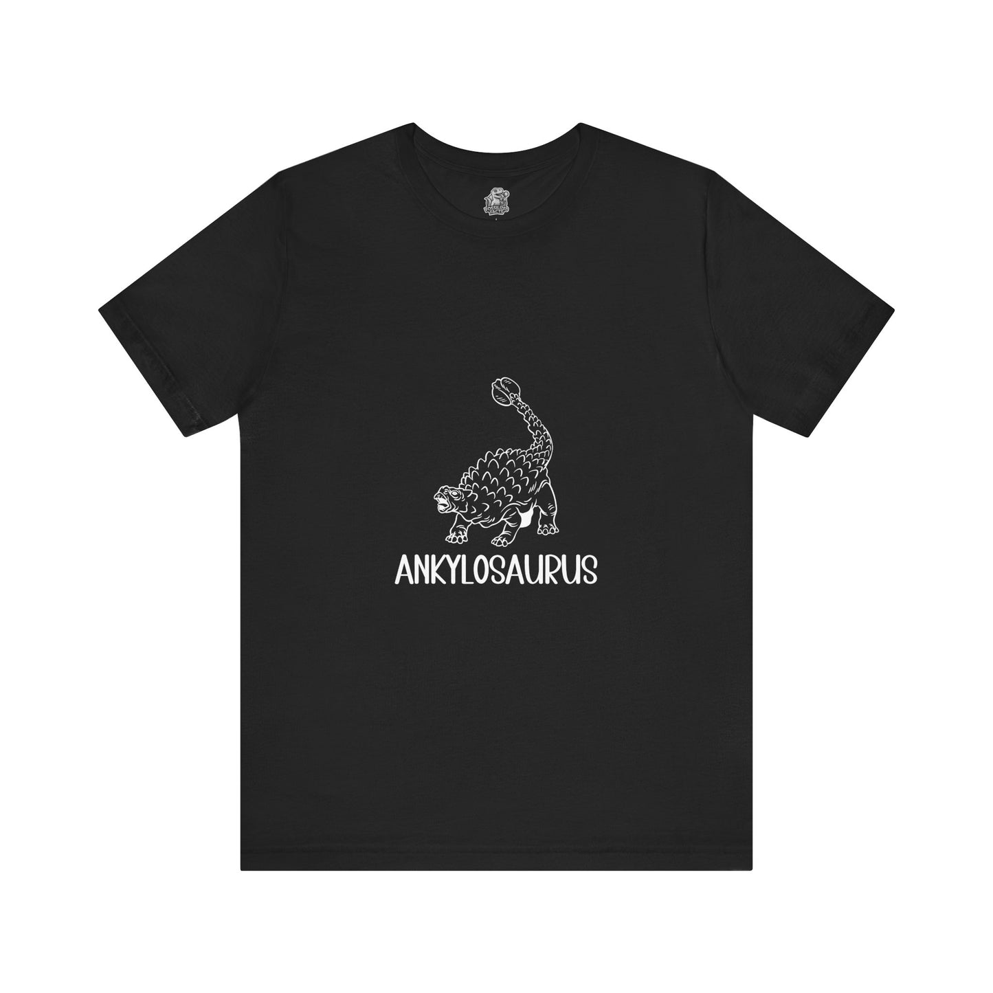 Defensive Ankylosaurus White Graphics- Unisex Jersey Short Sleeve Tee Super Comfy Dino T-Shirt Gift