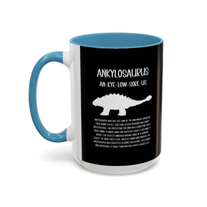 Ankylosaurus Mug with Detailed White Graphic Amazing Gift for the Dino Lovers in your life