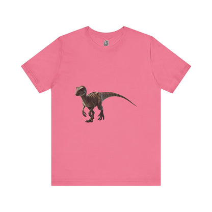 Playful Velociraptor  - Unisex Jersey Short Sleeve Tee Super Comfy Dino T-Shirt Gift