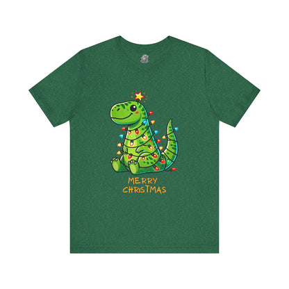 Merry Christmas - Tree Rex Devan - Unisex Jersey Short Sleeve Tee Super Comfy Dino T-Shirt Gift