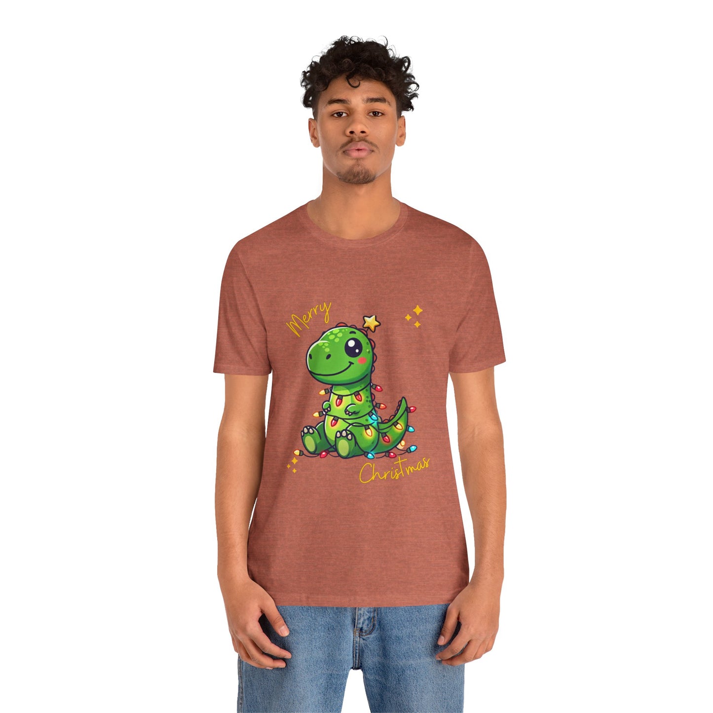 Tree Rex Merry Christmas Steve - Unisex Jersey Short Sleeve Tee Super Comfy Dino T-Shirt Gift