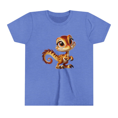 Youth Charming Baby Dino Plush with Big Eyes – Perfect for Dino Lovers of All Ages!- Unisex Jersey Short Sleeve Tee Super Comfy Dino T-Shirt Gift