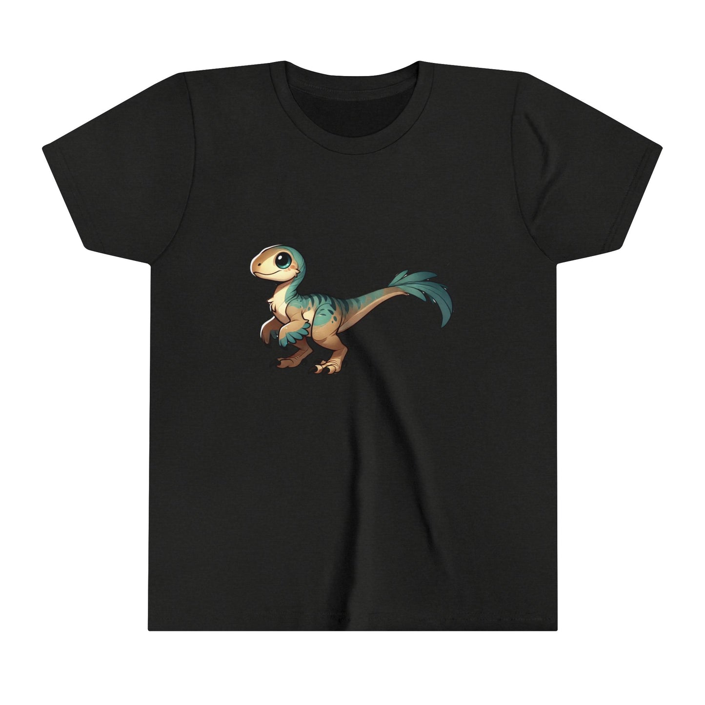 Youth Adorable Baby Velociraptor Tee – Cuteness Overload for Dino Lovers! 🦖💚✨ - Unisex Jersey Short Sleeve Tee Super Comfy Dino T-Shirt Gift