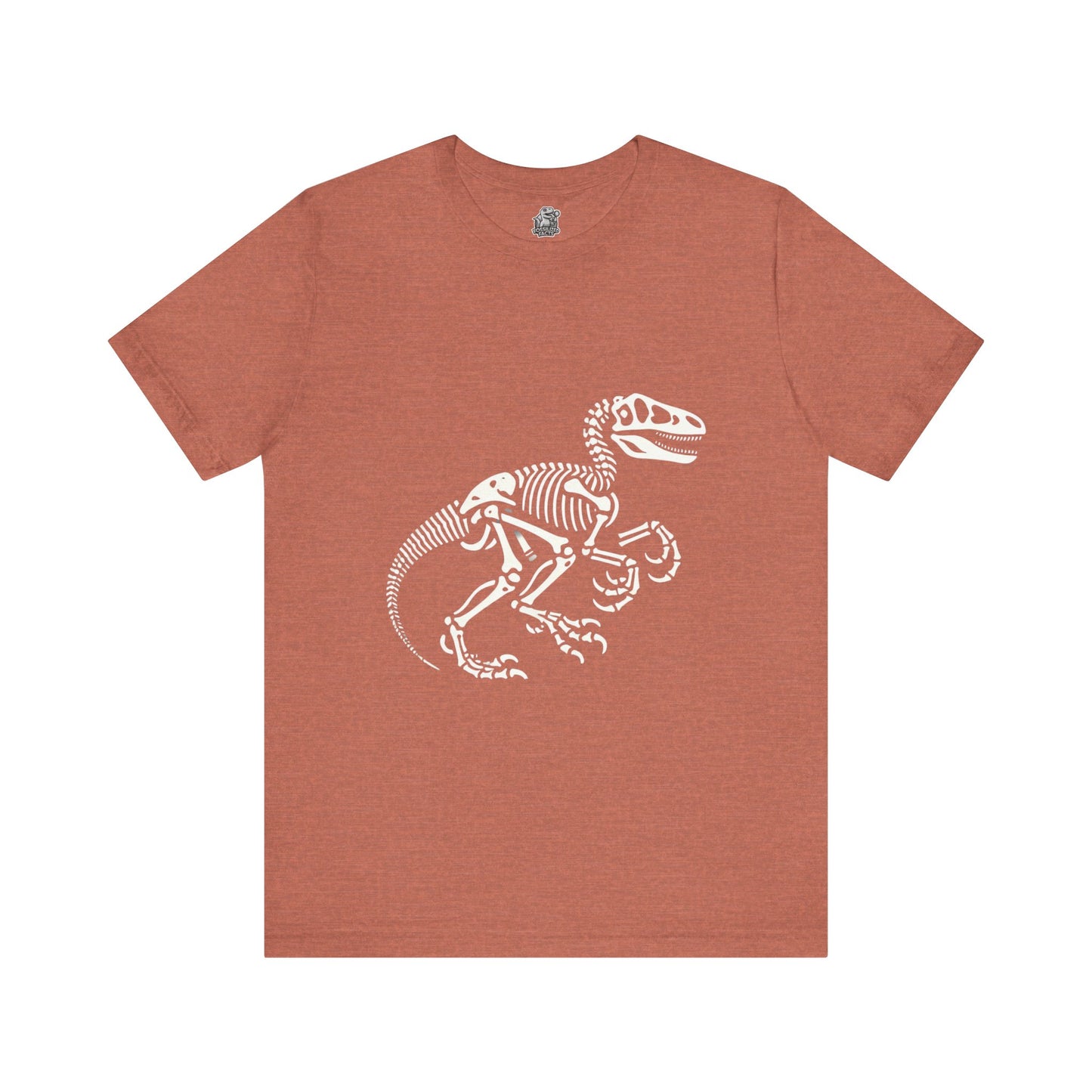 Bold Velociraptor Skeleton Tee – Iconic Fossil Design for Dinosaur Fans! 🦖💀🦴 - Unisex Jersey Short Sleeve Tee Super Comfy Dino T-Shirt Gift