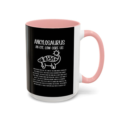 Cute Ankylosaurus Mug with Detailed White Graphic Amazing Gift for the Dino Lovers in your life