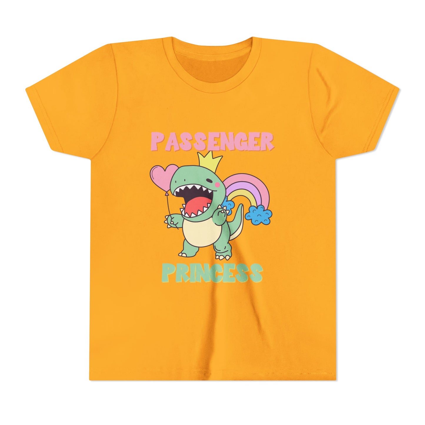 Passenger Princess Rex Youth Size T-Shirt for kids who love dinosaurs
