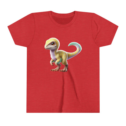 Youth Soft and Fluffy Baby Dino Plush – The Perfect Prehistoric Friend for Kids! 🦖💛 - Unisex Jersey Short Sleeve Tee Super Comfy Dino T-Shirt Gift