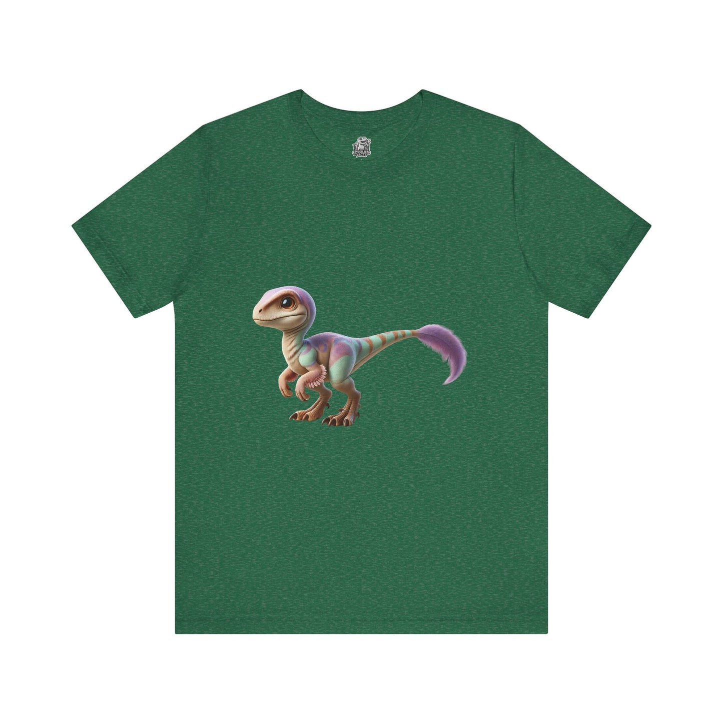 Dreamy Pastel Velociraptor Tee – Soft & Stylish Dino Vibes in Lavender & Mint! 🦖💜🌿 - Unisex Jersey Short Sleeve Tee Super Comfy Dino T-Shirt Gift