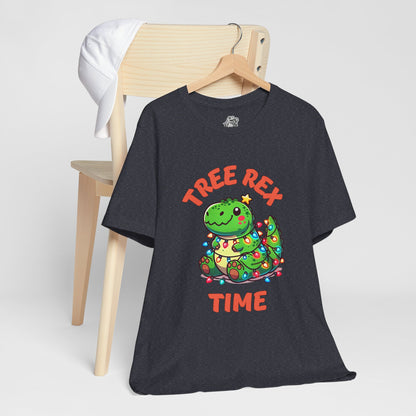 Tree Rex Time Christmas Kerry - Unisex Jersey Short Sleeve Tee Super Comfy Dino T-Shirt Gift