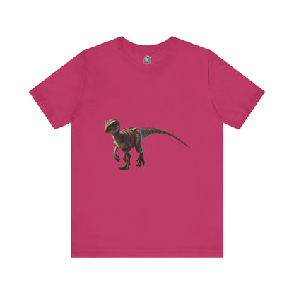 Playful Velociraptor  - Unisex Jersey Short Sleeve Tee Super Comfy Dino T-Shirt Gift