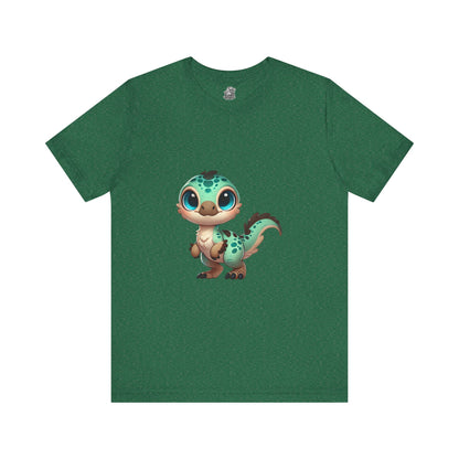 Adorable Baby Velociraptor Tee – Cuteness Overload for Dino Lovers! 🦖💚✨ - Unisex Jersey Short Sleeve Tee Super Comfy Dino T-Shirt Gift