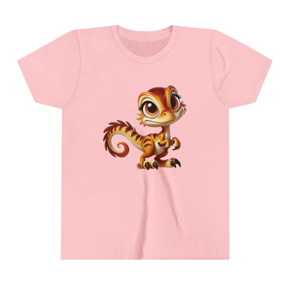 Youth Charming Baby Dino Plush with Big Eyes – Perfect for Dino Lovers of All Ages!- Unisex Jersey Short Sleeve Tee Super Comfy Dino T-Shirt Gift