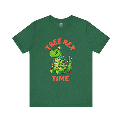 Tree Rex Time Christmas Devan - Unisex Jersey Short Sleeve Tee Super Comfy Dino T-Shirt Gift