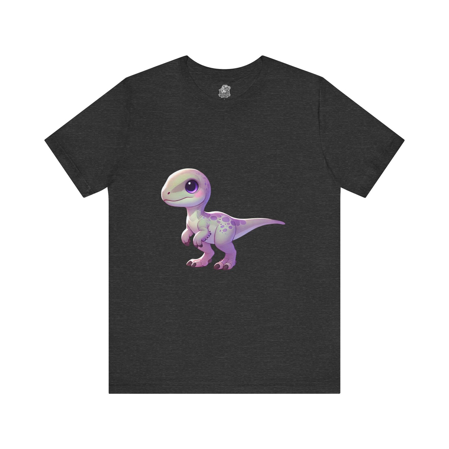 Pastel Baby Velociraptor Tee – Soft & Sweet Dino Style in Lavender! 🦖💜🌸 - Unisex Jersey Short Sleeve Tee Super Comfy Dino T-Shirt Gift