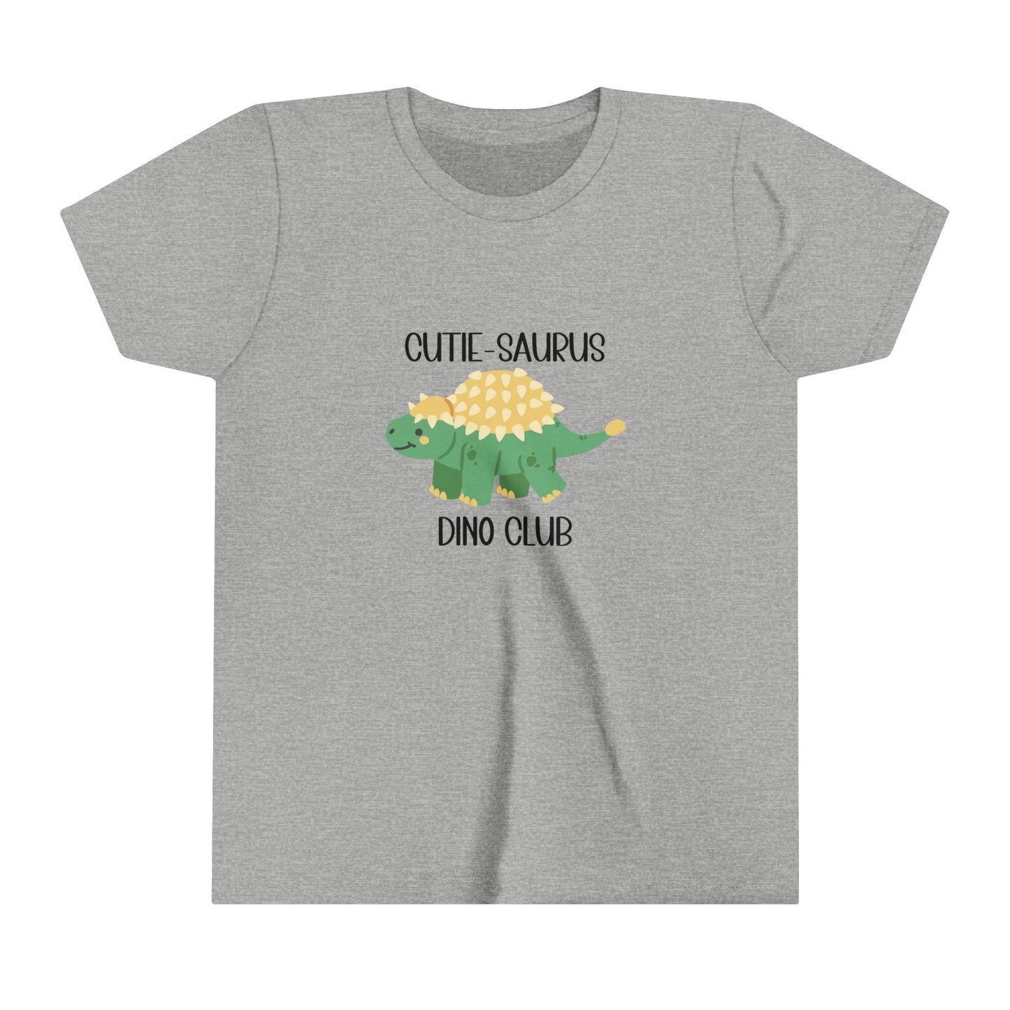 Ankylosaurus Cutie Saurus Dino Club Green - Black Graphic - Unisex Jersey Short Sleeve Tee Super Comfy Dino T-Shirt Gift