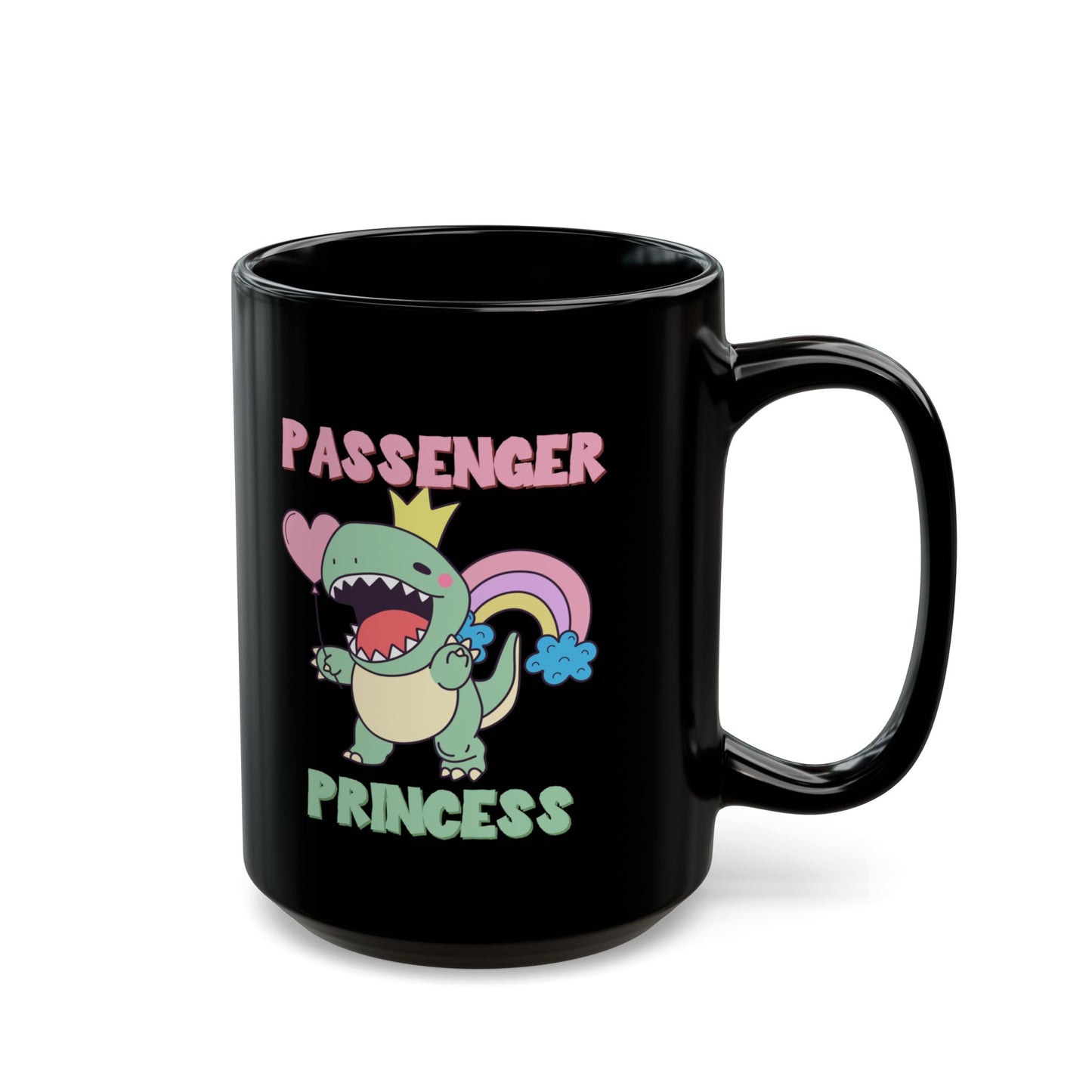 Passenger Princess Rex Black Mug (11oz, 15oz)