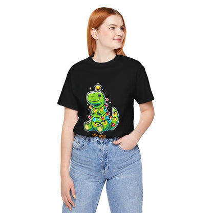 Merry Christmas - Tree Rex Martin - Unisex Jersey Short Sleeve Tee Super Comfy Dino T-Shirt Gift