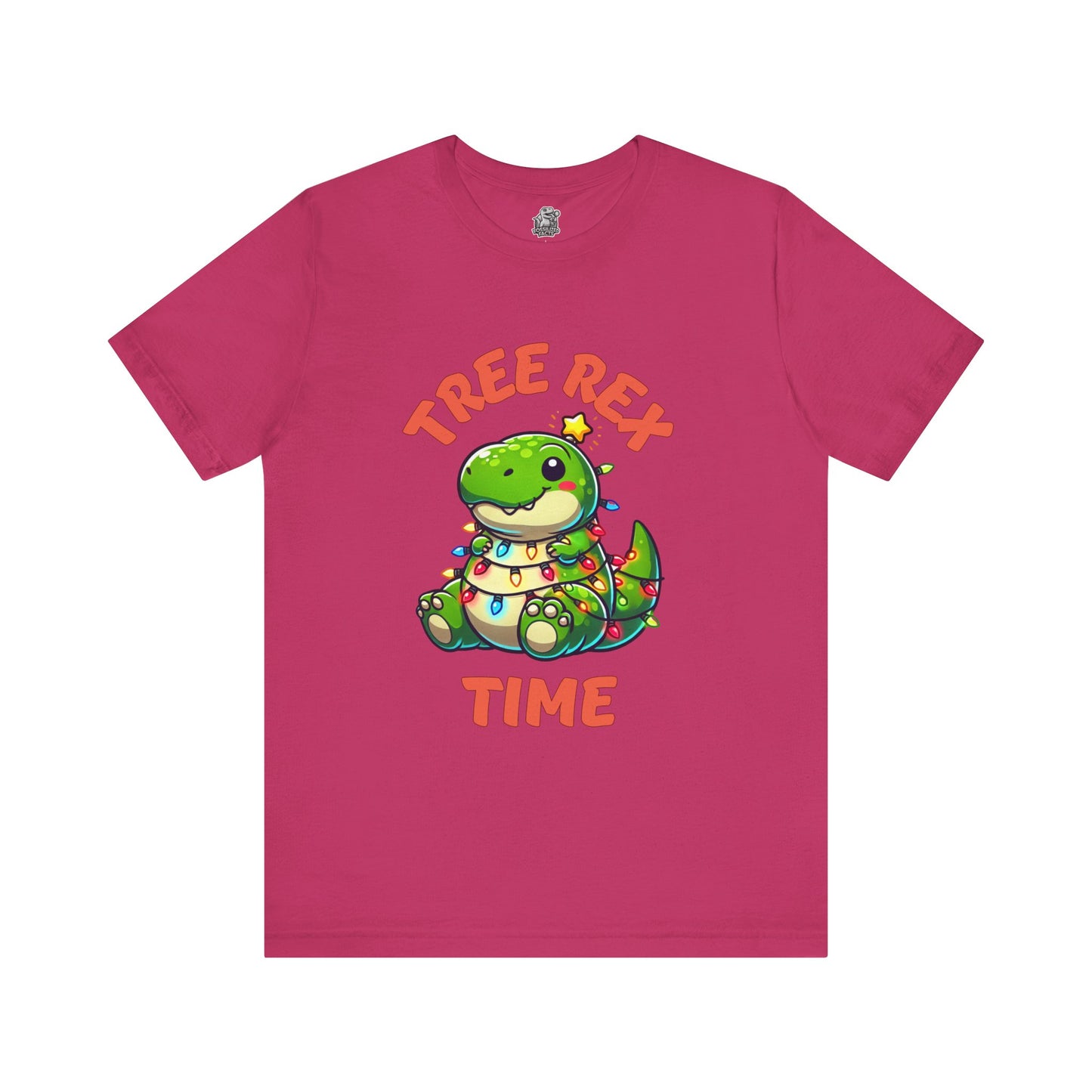 Tree Rex Time Merry Christmas Larry- Unisex Jersey Short Sleeve Tee Super Comfy Dino T-Shirt Gift