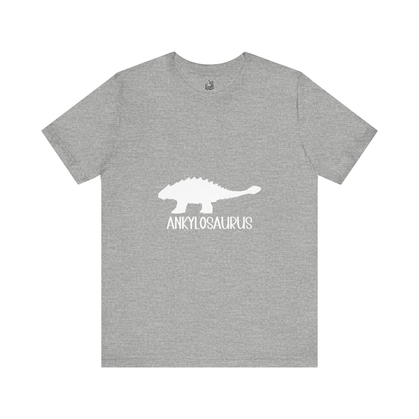 Ankylosaurus White Graphics- Unisex Jersey Short Sleeve Tee Super Comfy Dino T-Shirt Gift