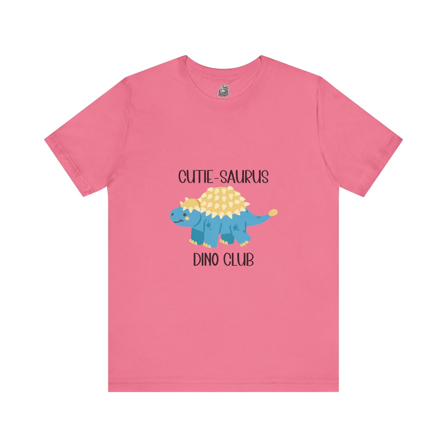 Ankylosaurus Cutie Saurus Dino Club Blue - Black Graphic - Unisex Jersey Short Sleeve Tee Super Comfy Dino T-Shirt Gift