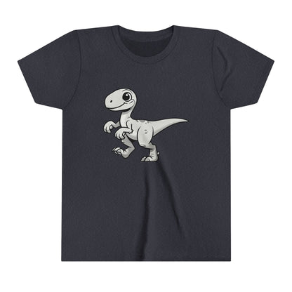 Retro Black and White – Unleash Your Inner Dino Explorer with Fierce Style! 🦖 - Unisex Jersey Short Sleeve Tee Super Comfy Dino T-Shirt Gift