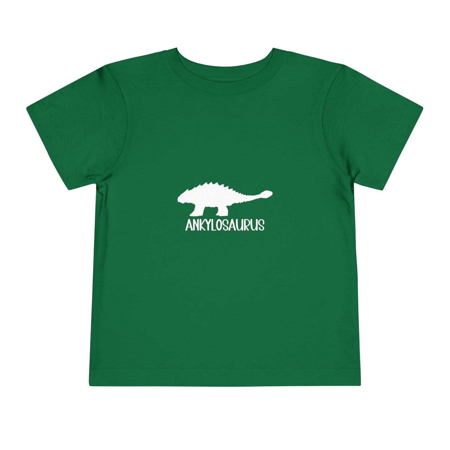 Toddler Ankylosaurus Black Graphics - Unisex Jersey Short Sleeve Tee Super Comfy Dino T-Shirt Gift