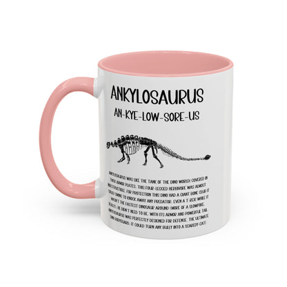 Fossil Ankylosaurus Mug with Detailed Black Graphic Amazing Gift for the Dino Lovers in your life