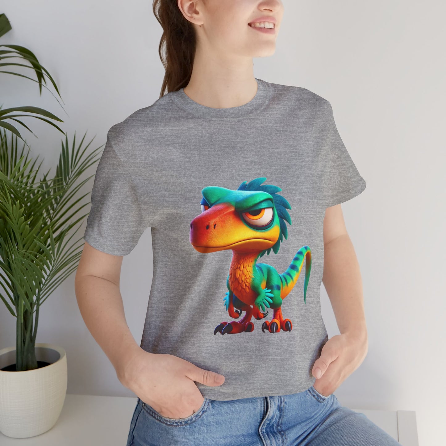 Nope Velociraptor- Unisex Jersey Short Sleeve Tee Super Comfy Dino T-Shirt Gift