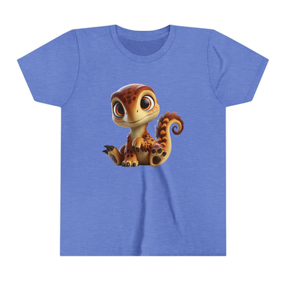 Youth Adorable Baby Dino Plush with Big Eyes – Perfect Gift for Dino Lovers! - Unisex Jersey Short Sleeve Tee Super Comfy Dino T-Shirt Gift