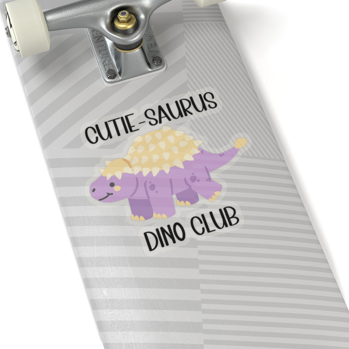 Ankylosaurus Cutie Saurus Dino Club Purple -  Amazing Kiss-Cut Sticker Gift to dino decorate any surface