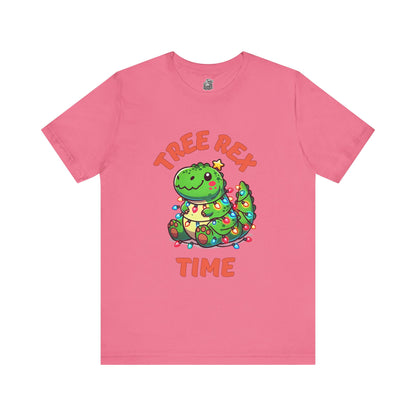 Tree Rex Time Christmas Kerry - Unisex Jersey Short Sleeve Tee Super Comfy Dino T-Shirt Gift