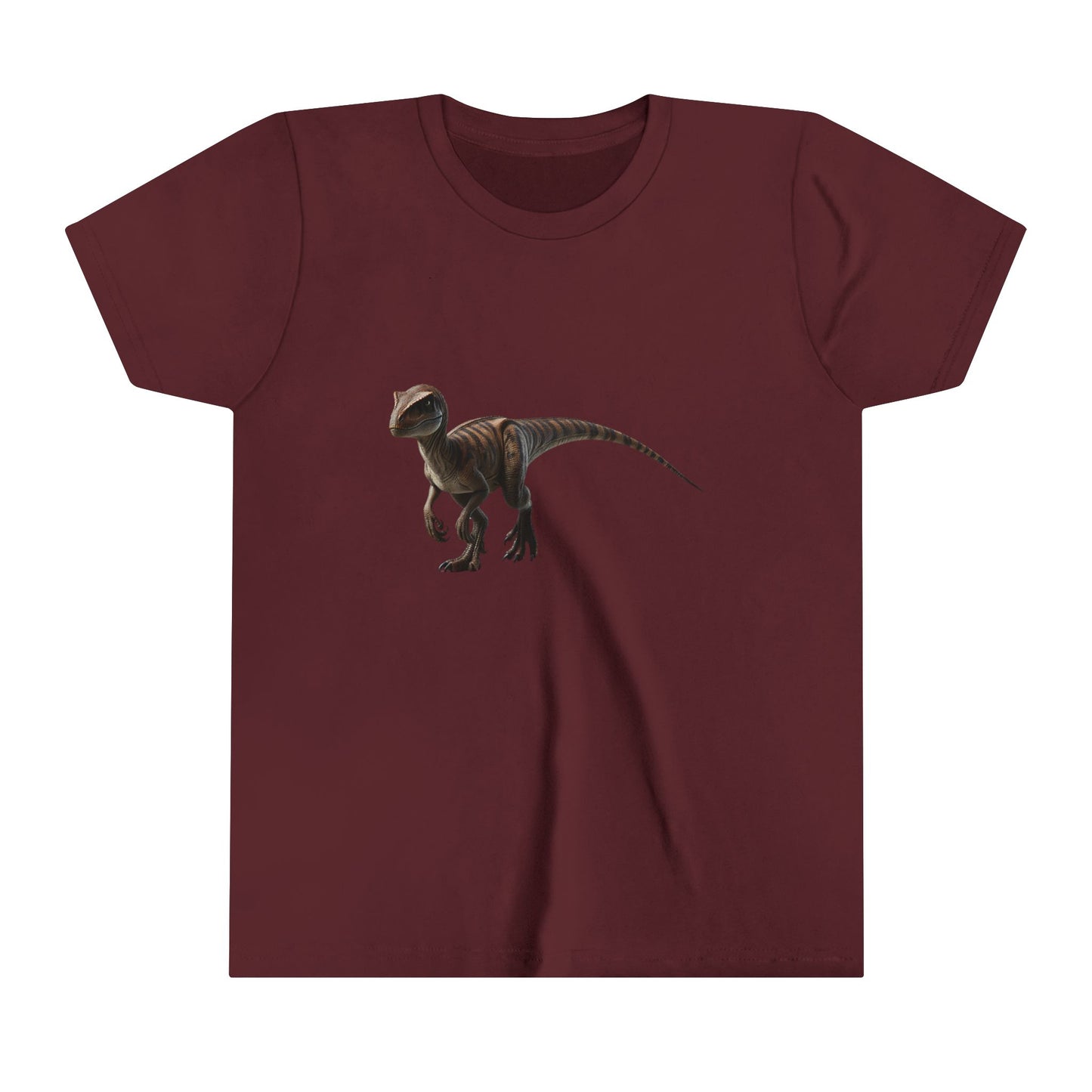 Youth Playful Velociraptor Tee – Bring Dino Adventure to Your Day! 🦖 - Unisex Jersey Short Sleeve Tee Super Comfy Dino T-Shirt Gift