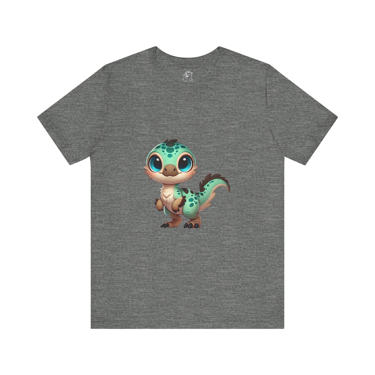 Adorable Baby Velociraptor Tee – Cuteness Overload for Dino Lovers! 🦖💚✨ - Unisex Jersey Short Sleeve Tee Super Comfy Dino T-Shirt Gift