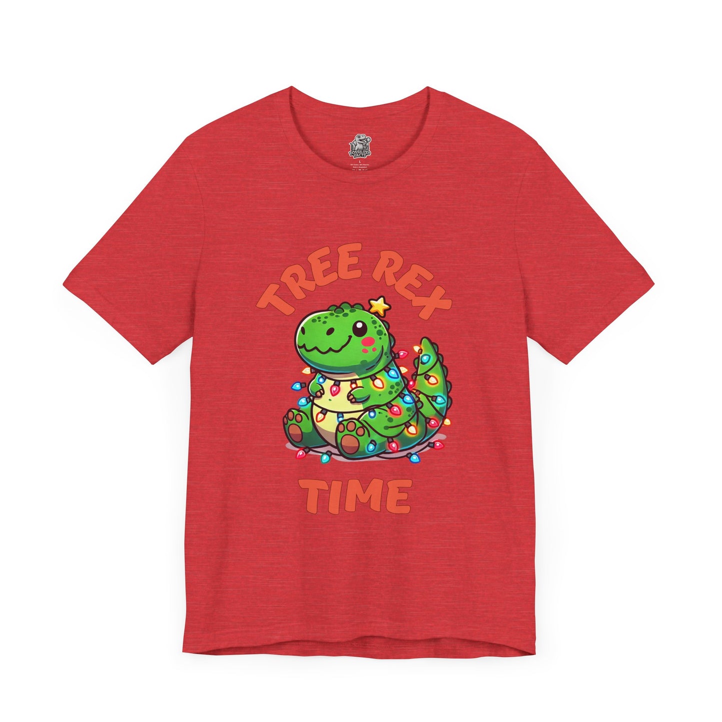 Tree Rex Time Christmas Kerry - Unisex Jersey Short Sleeve Tee Super Comfy Dino T-Shirt Gift