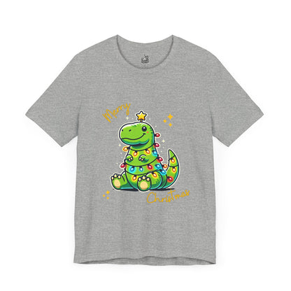 Tree Rex Merry Christmas Martin - Unisex Jersey Short Sleeve Tee Super Comfy Dino T-Shirt Gift