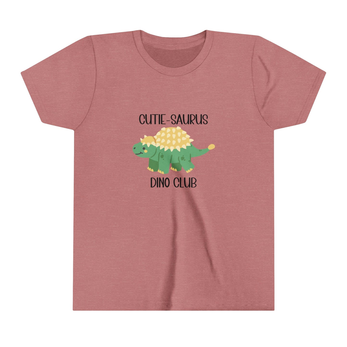 Ankylosaurus Cutie Saurus Dino Club Green - Black Graphic - Unisex Jersey Short Sleeve Tee Super Comfy Dino T-Shirt Gift