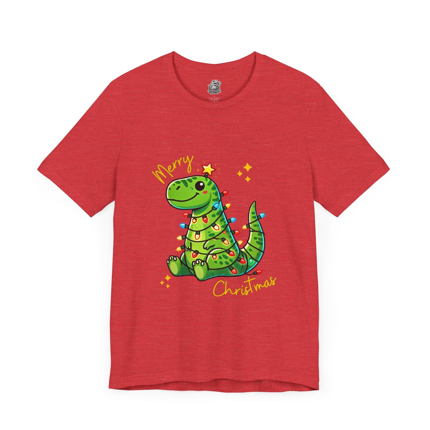 Tree Rex Merry Christmas Devan - Unisex Jersey Short Sleeve Tee Super Comfy Dino T-Shirt Gift