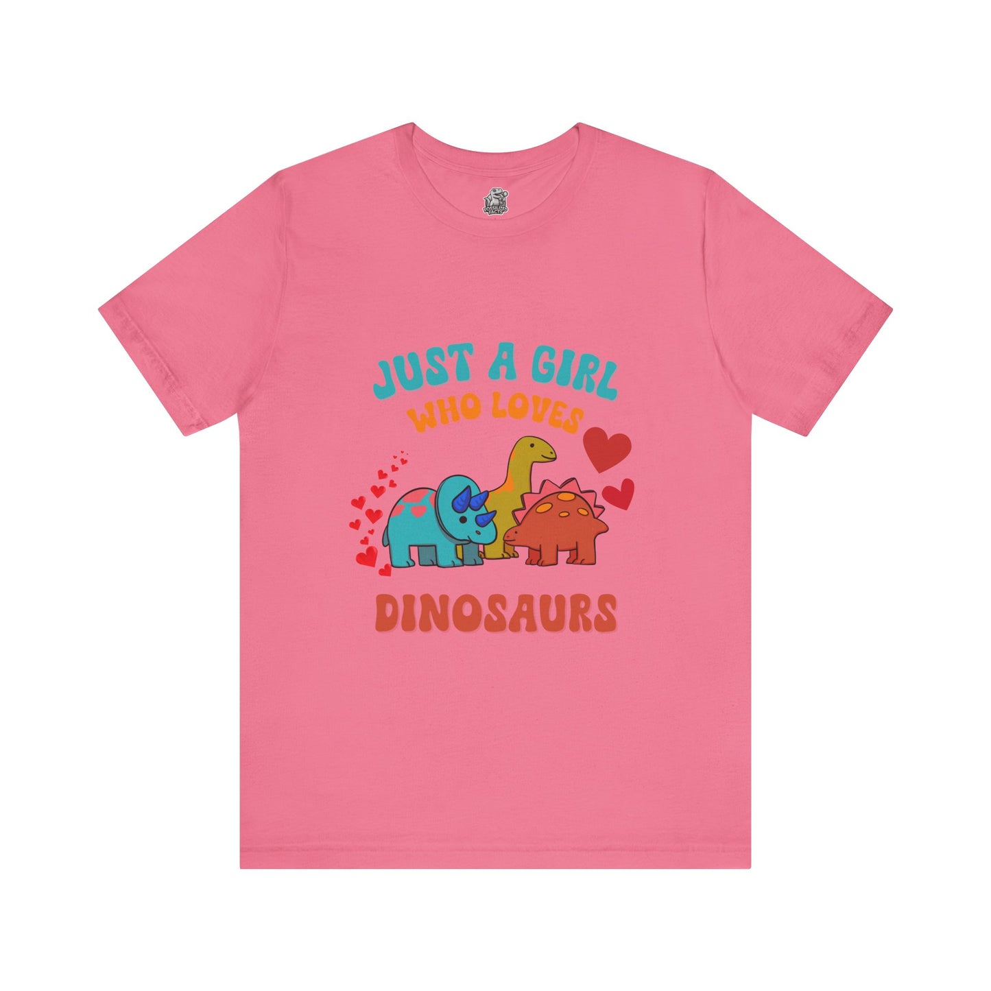 Retro - Just a Girl Who Loves Dinosaurs Unisex T-Shirt – Perfect for Dino Enthusiasts