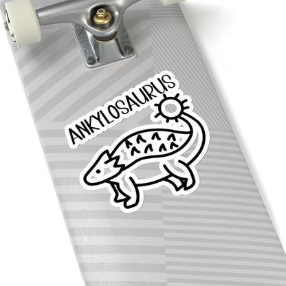 Cute Ankylosaurus - Amazing Kiss-Cut Sticker Gift to dino decorate any surface